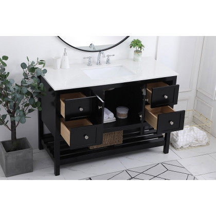 Elegant Bathroom Vanity - Black (VF16448BK)