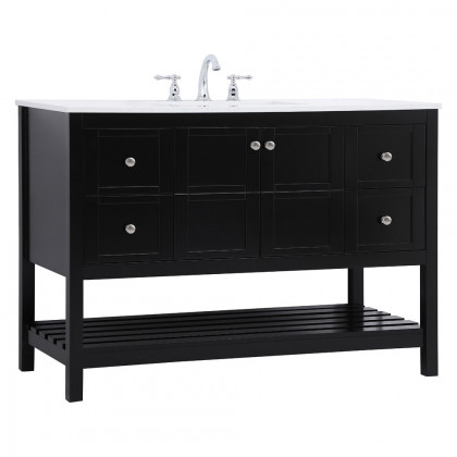Elegant Bathroom Vanity - Black (VF16448BK)