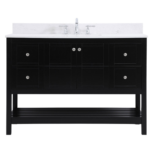 Elegant Bathroom Vanity - Black (VF16448BK-BS)