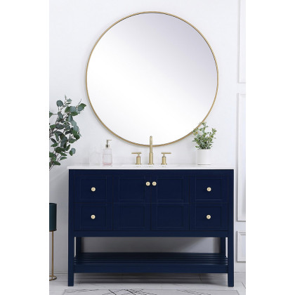 Elegant Bathroom Vanity - Blue (VF16448BL)