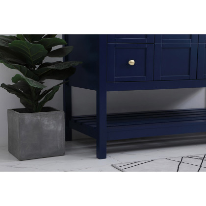 Elegant Bathroom Vanity - Blue (VF16448BL)