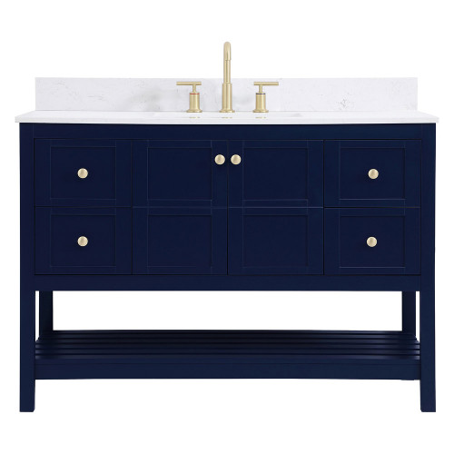 Elegant Bathroom Vanity - Blue (VF16448BL-BS)