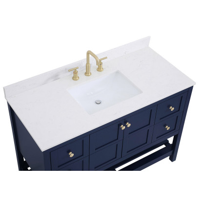 Elegant Bathroom Vanity - Blue (VF16448BL-BS)