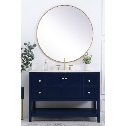 Elegant Bathroom Vanity - Blue (VF16448BL-BS)