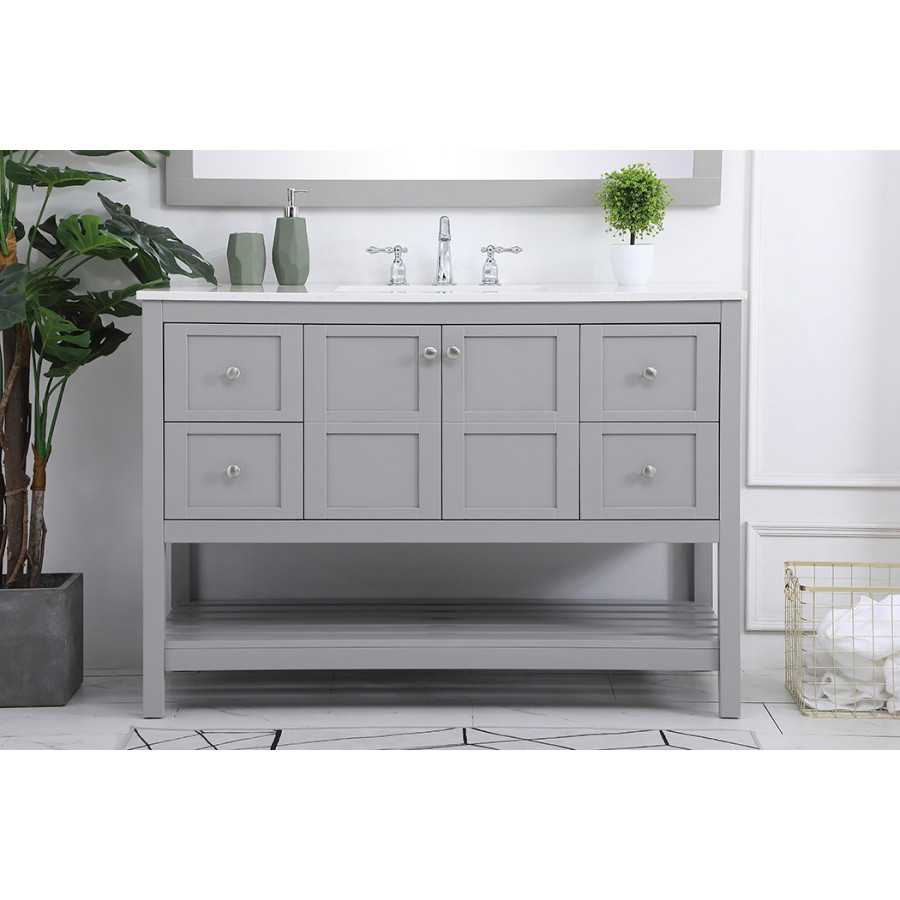 Elegant Bathroom Vanity - Gray (VF16448GR)