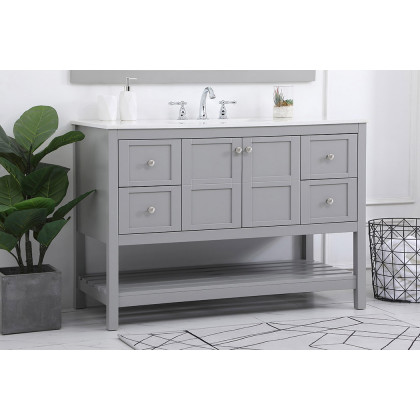 Elegant Bathroom Vanity - Gray (VF16448GR)