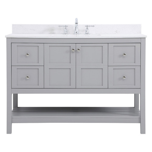 Elegant Bathroom Vanity - Gray (VF16448GR-BS)