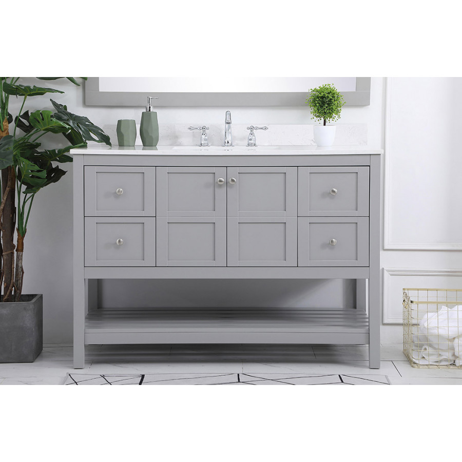 Elegant Bathroom Vanity - Gray (VF16448GR-BS)