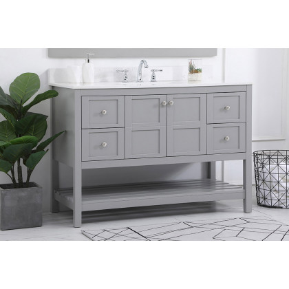 Elegant Bathroom Vanity - Gray (VF16448GR-BS)