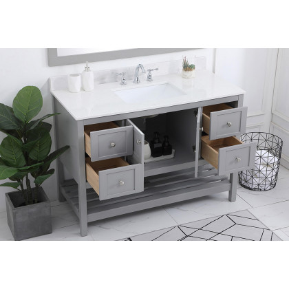 Elegant Bathroom Vanity - Gray (VF16448GR-BS)