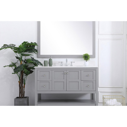 Elegant Bathroom Vanity - Gray (VF16448GR-BS)