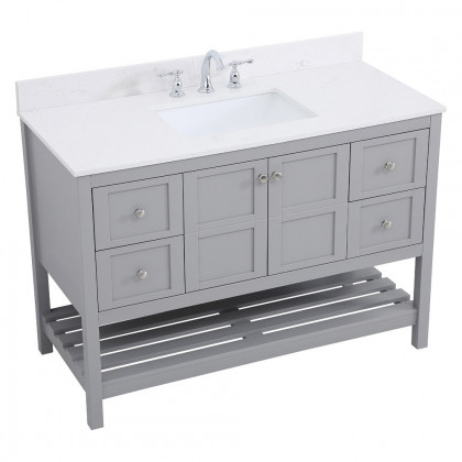 Elegant Bathroom Vanity - Gray (VF16448GR-BS)