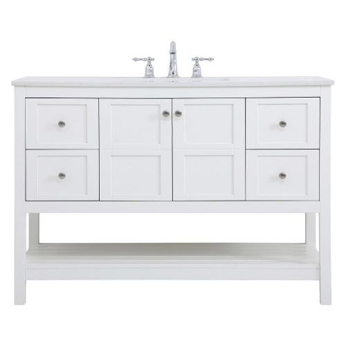 Elegant Bathroom Vanity - White (VF16448WH)