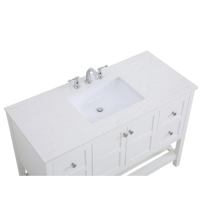 Elegant Bathroom Vanity - White (VF16448WH)