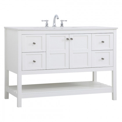 Elegant Bathroom Vanity - White (VF16448WH)