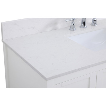 Elegant Bathroom Vanity - White (VF16448WH-BS)