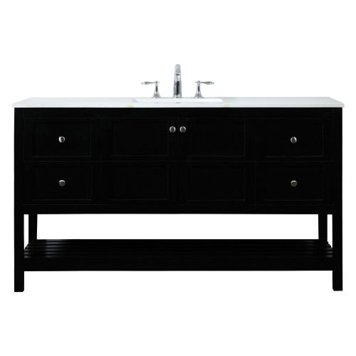 Elegant Bathroom Vanity - Black (VF16460BK)