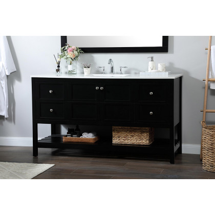 Elegant Bathroom Vanity - Black (VF16460BK)