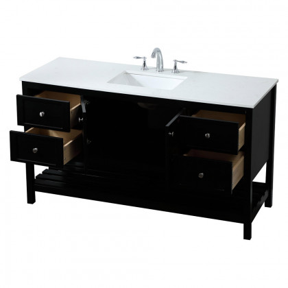 Elegant Bathroom Vanity - Black (VF16460BK)