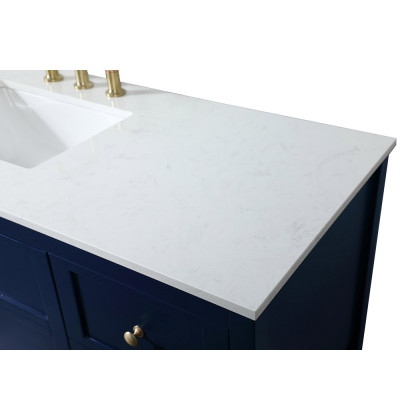Elegant Bathroom Vanity - Blue (VF16460BL)