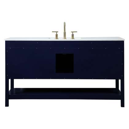 Elegant Bathroom Vanity - Blue (VF16460BL)