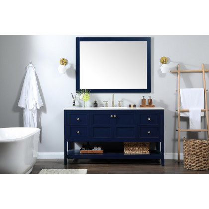 Elegant Bathroom Vanity - Blue (VF16460BL)