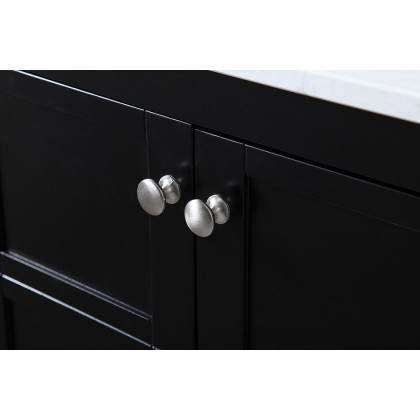 Elegant Bathroom Vanity - Black, L 72" (VF16472DBK)