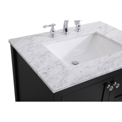 Elegant Bathroom Vanity - Black (VF16530BK)