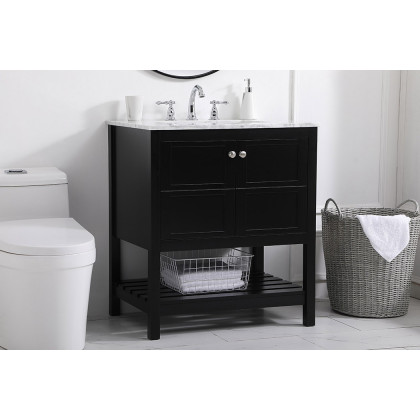 Elegant Bathroom Vanity - Black (VF16530BK)