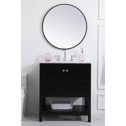 Elegant Bathroom Vanity - Black (VF16530BK)