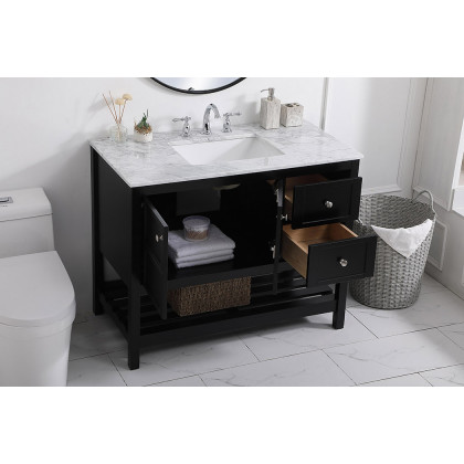 Elegant Bathroom Vanity - Black, L 42" (VF16542BK)