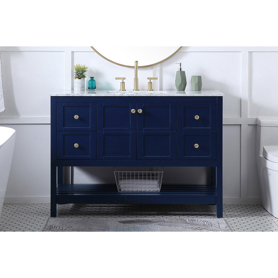 Elegant Bathroom Vanity - Blue (VF16548BL)
