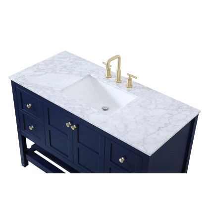 Elegant Bathroom Vanity - Blue (VF16548BL)