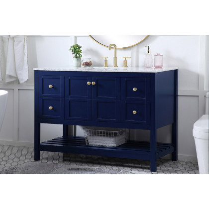 Elegant Bathroom Vanity - Blue (VF16548BL)
