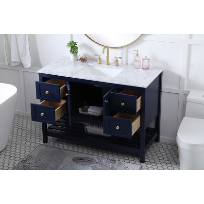 Elegant Bathroom Vanity - Blue (VF16548BL)