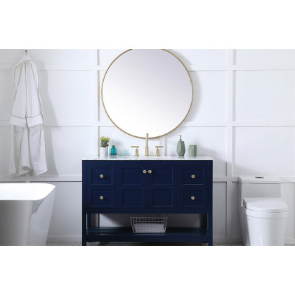 Elegant Bathroom Vanity - Blue (VF16548BL)