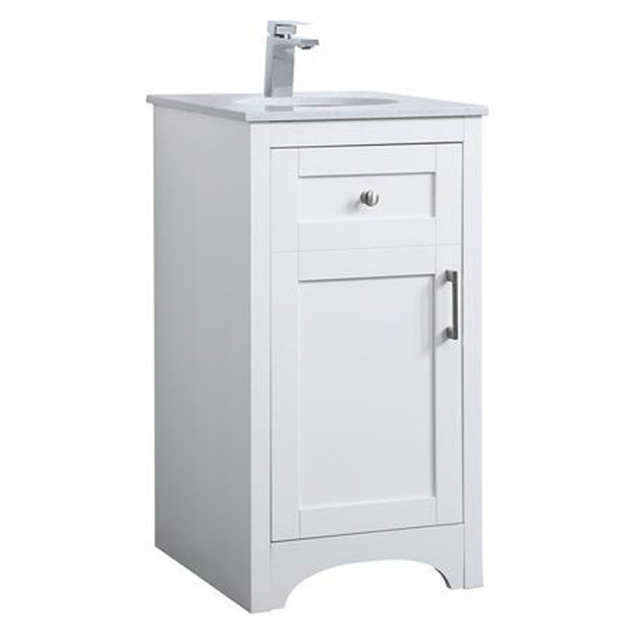 Elegant Bathroom Vanity - White (VF17018WH)