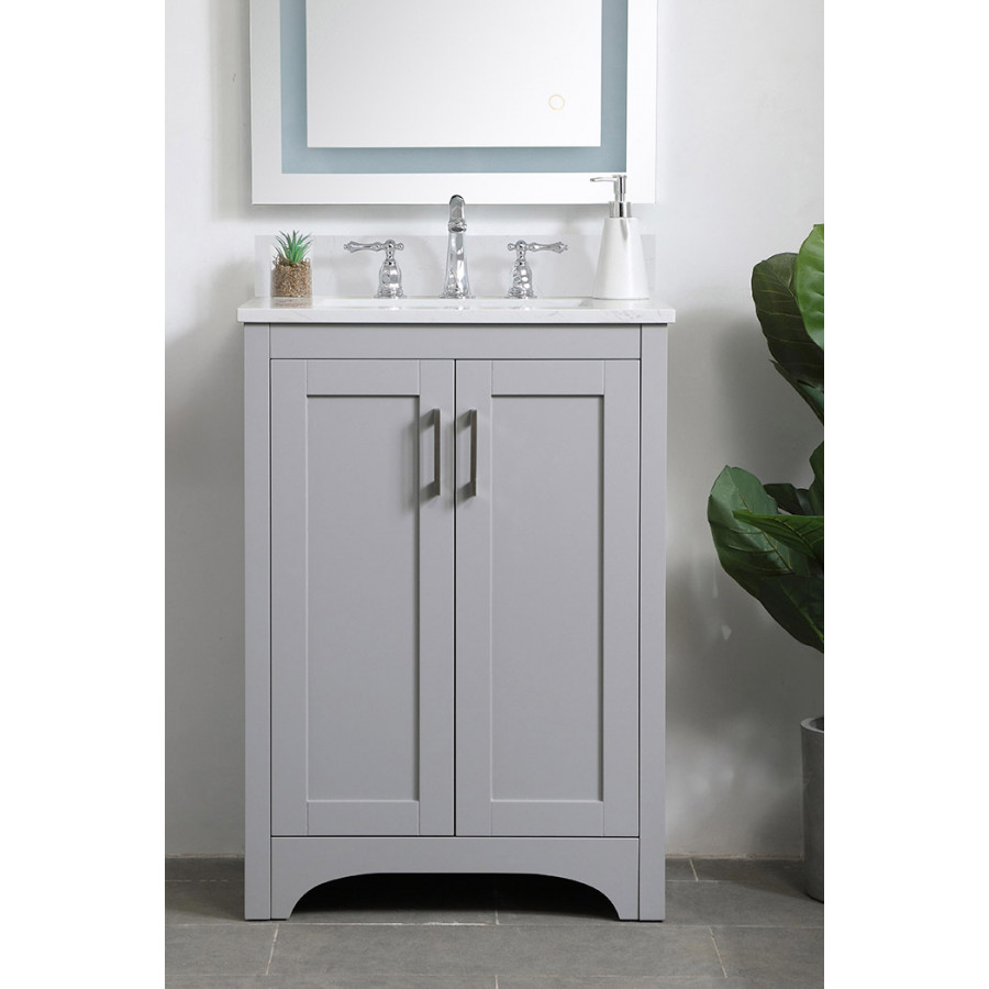 Elegant Bathroom Vanity - Gray (VF17024GR)