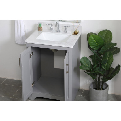 Elegant Bathroom Vanity - Gray (VF17024GR)