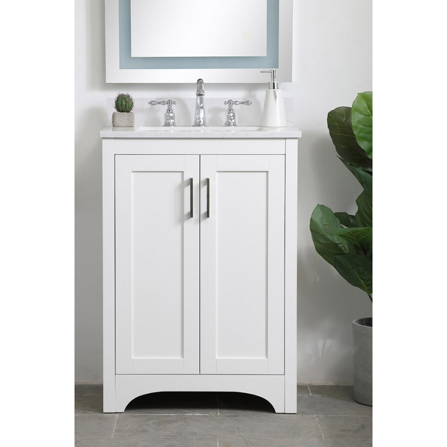 Elegant Bathroom Vanity - White (VF17024WH)
