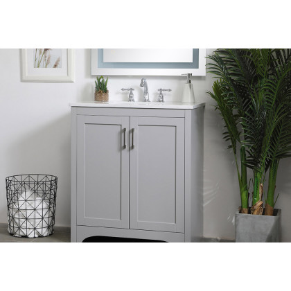 Elegant Bathroom Vanity - Gray (VF17030GR)