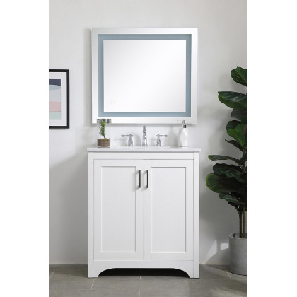 Elegant Bathroom Vanity - White (VF17030WH)