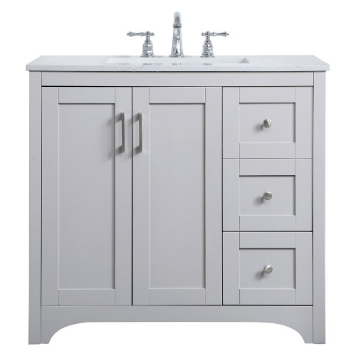 Elegant Bathroom Vanity - Gray (VF17036GR)