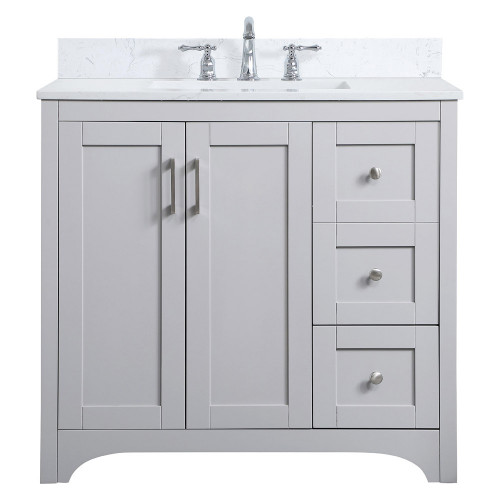 Elegant Bathroom Vanity - Gray (VF17036GR-BS)