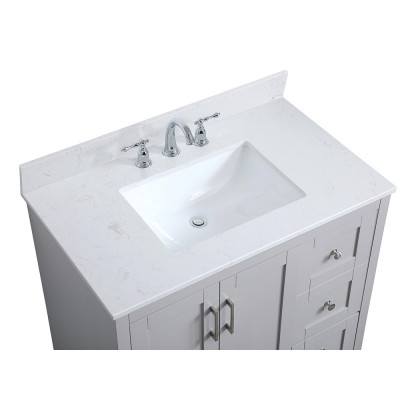 Elegant Bathroom Vanity - Gray (VF17036GR-BS)