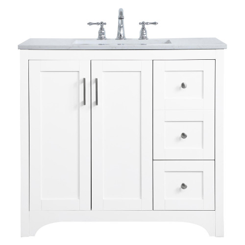 Elegant Bathroom Vanity - White (VF17036WH)