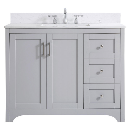 Elegant Bathroom Vanity - Gray (VF17042GR-BS)