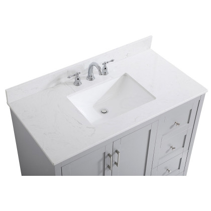 Elegant Bathroom Vanity - Gray (VF17042GR-BS)