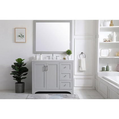 Elegant Bathroom Vanity - Gray (VF17042GR-BS)