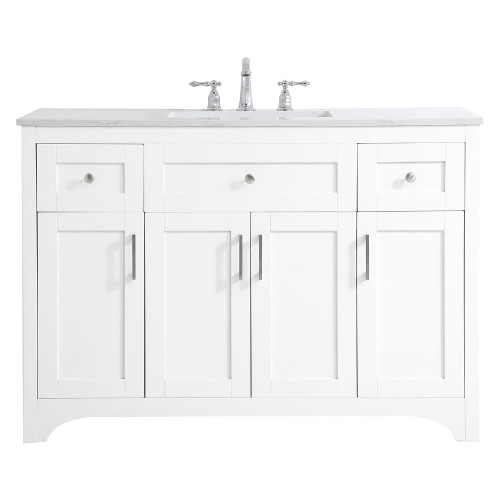 Elegant Bathroom Vanity - White (VF17048WH)